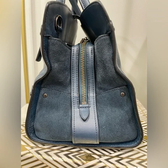 Coach Mercer 30 Satchel in Lapis Blue - Picture 3 of 7